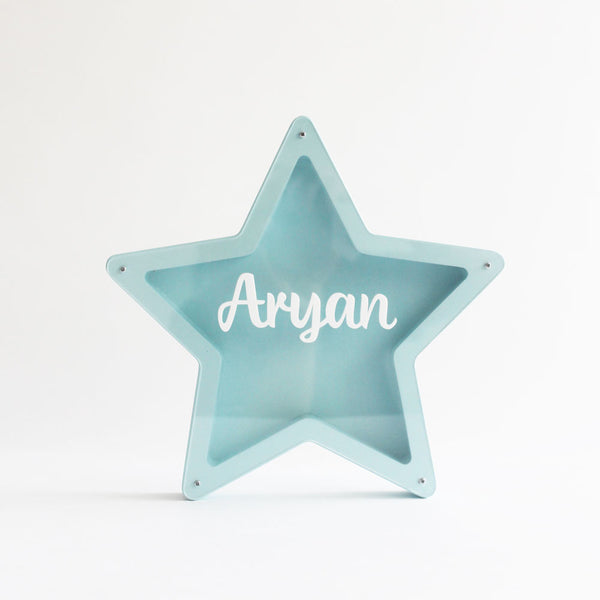 Star Piggy Bank - Blue